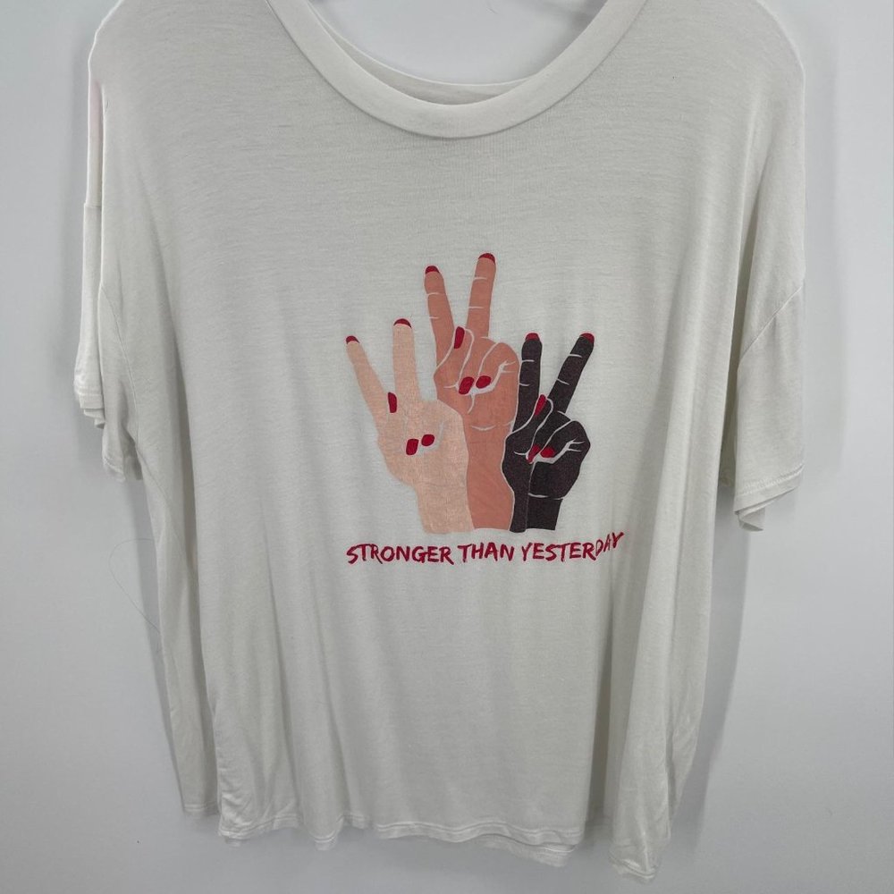 SADIE & SAGE‎ WHITE SHORT SLEEVE TSHIRT
